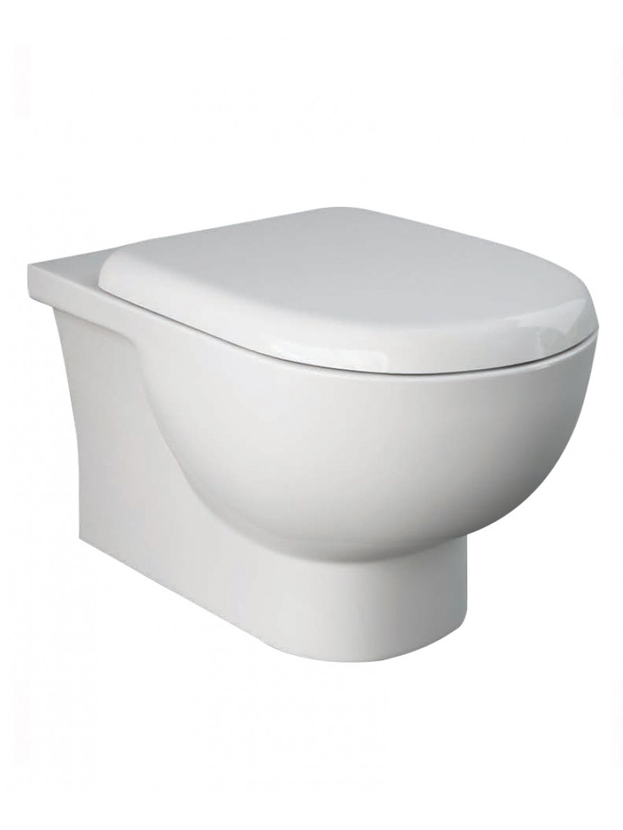 RAK Tonique Wall Hung RIMLESS Toilet & Soft Close Quick Release Seat