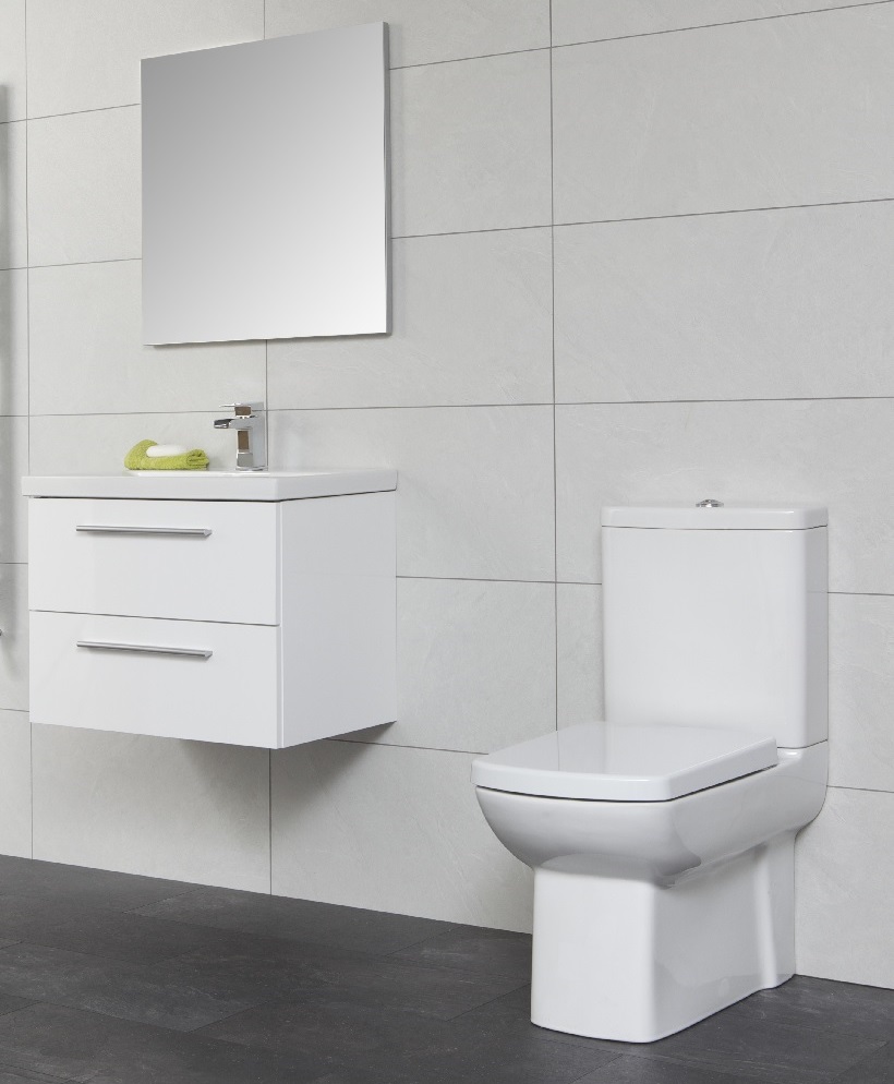 Soho Bathroom Set - with Vanity Unit , Basin , Toilet and Mirror