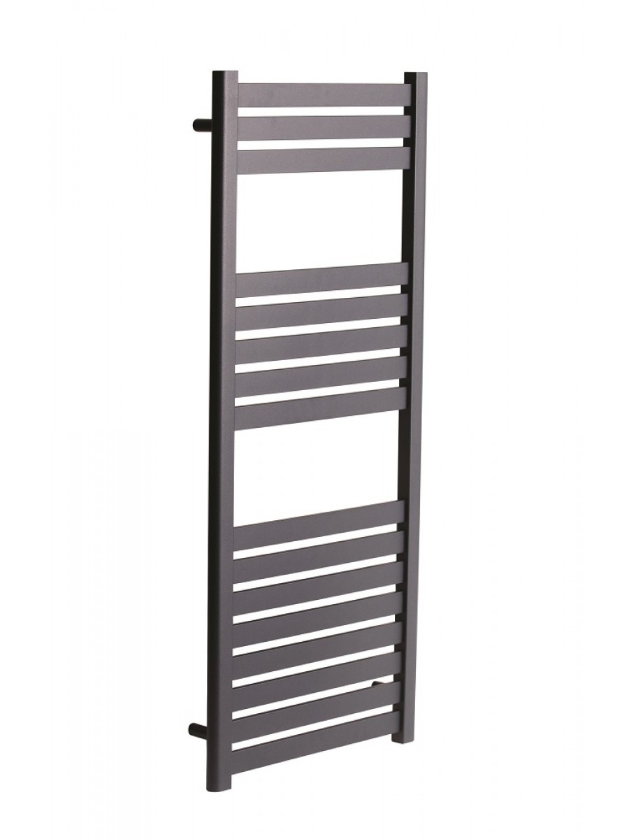 Wall Mounted Heated Towel Rails Ashton 1200 x 500 Anthracite Heated