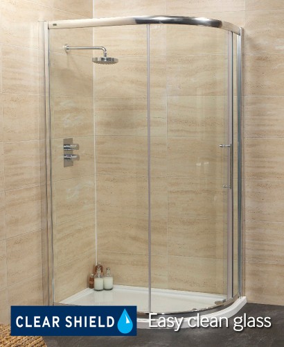 Offset Quadrant Enclosures Rival 8mm 1000 X 800 Rival 8mm 1000 X 800 Offset Quadrant Single Door Shower Enclosure