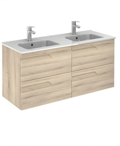 Double Sink Vanity Units Pravia Natural Beige 120 Cm Wall Hung Pravia Natural Beige 120 Cm Wall Hung Double Vanity Unit And Aida Basins