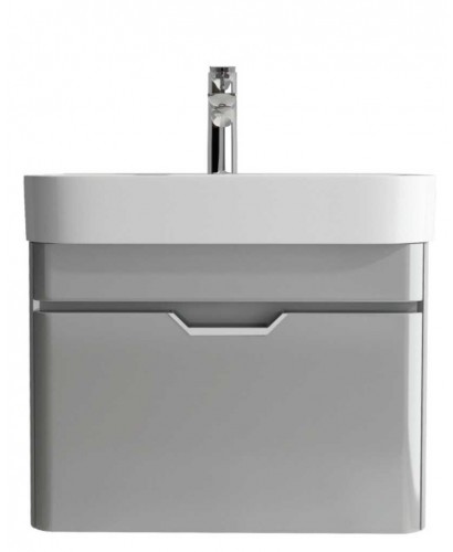 Wall Hung Units Aquiana Light Grey 57 Vanity Unit And Basin