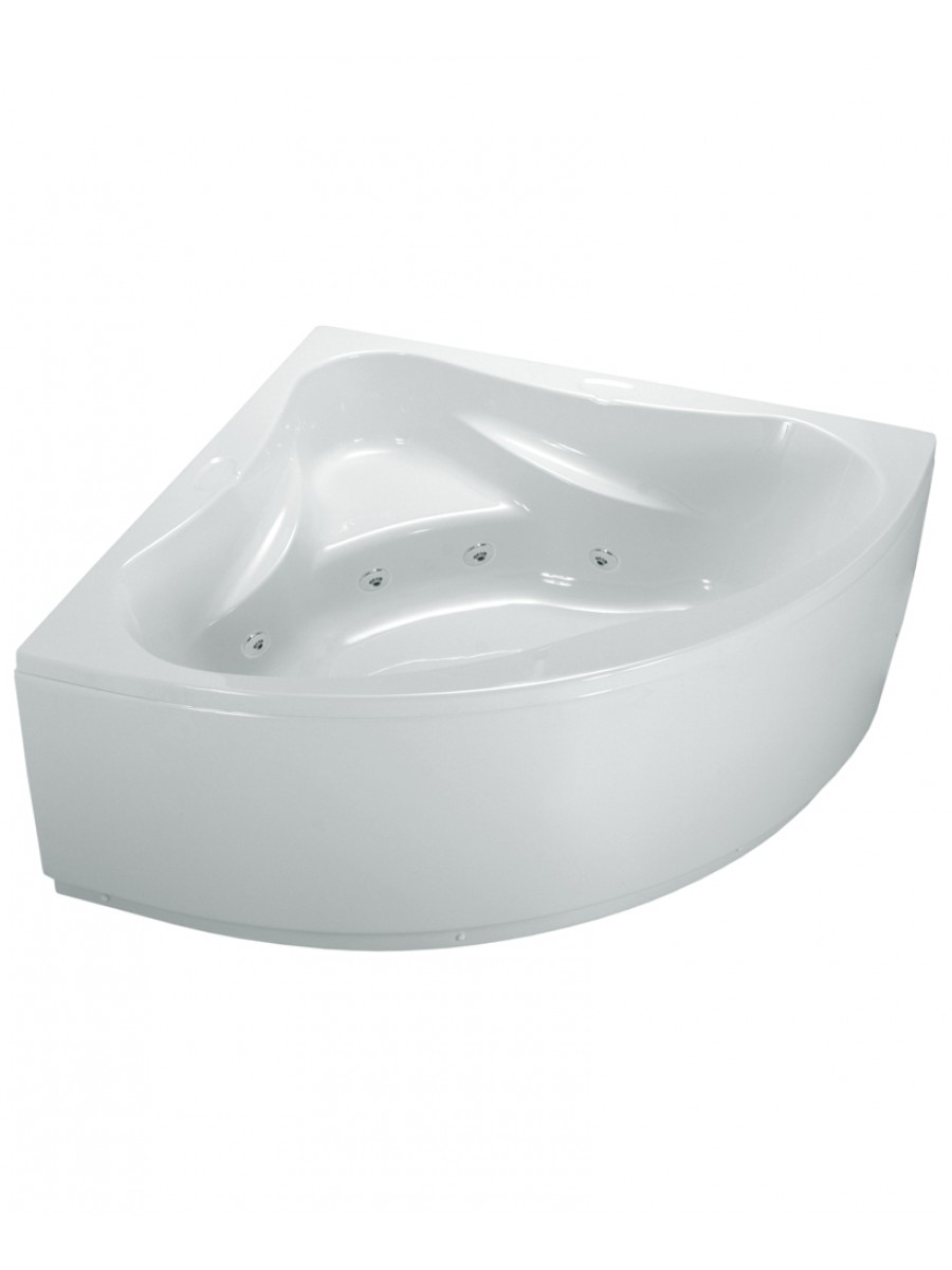 Corner Baths Sutton 1400x1400 Corner 8 Jet Whirlpool Bath with Bath Panel
