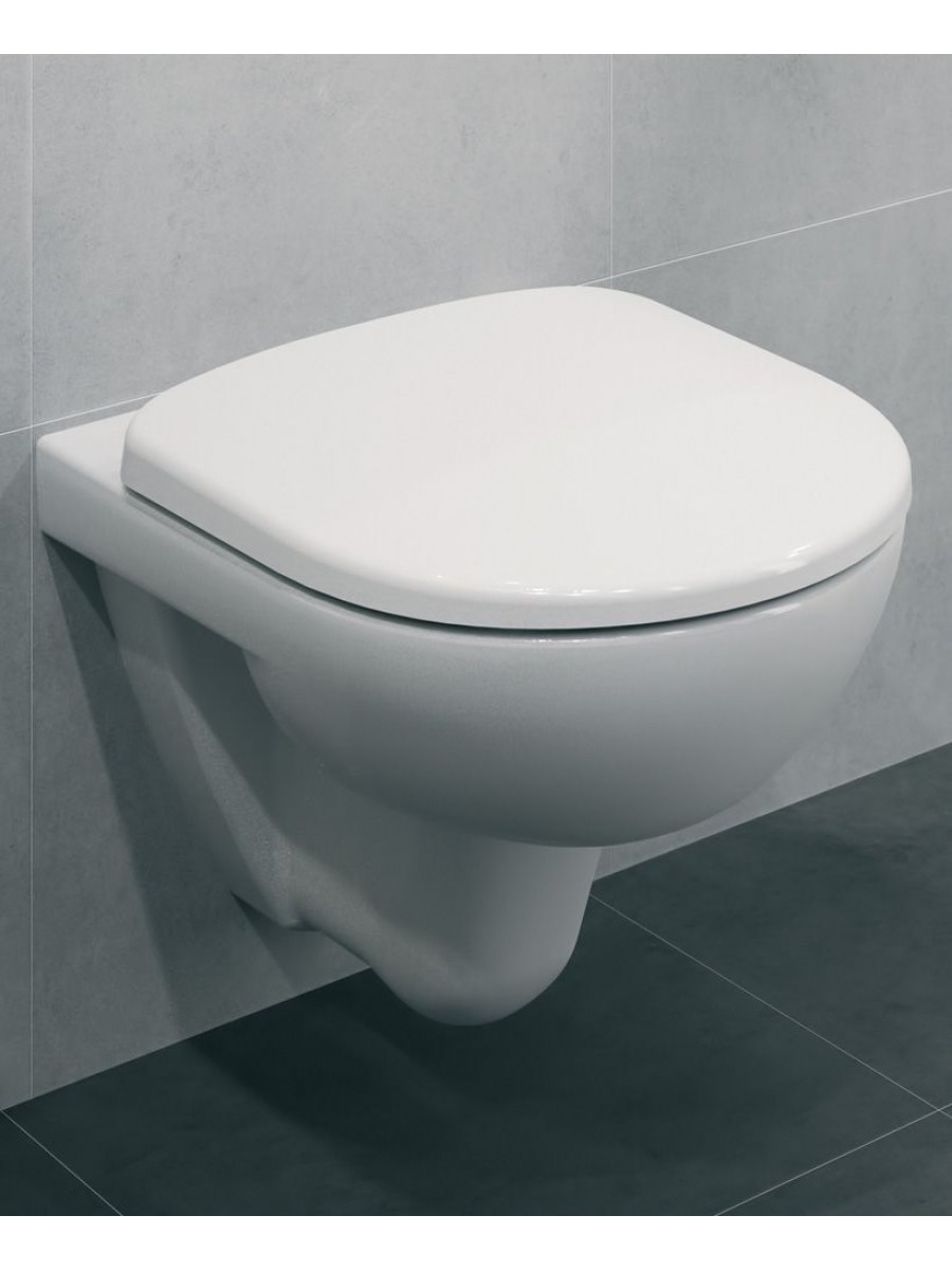 Twyford Toilets Twyford E100 Round Wall Hung Toilet & Soft Close Seat