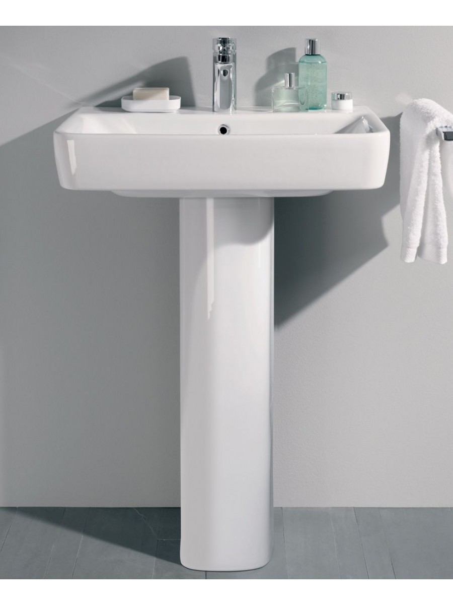 Short Projection Basin Twyford E200 550 Basin & Pedestal