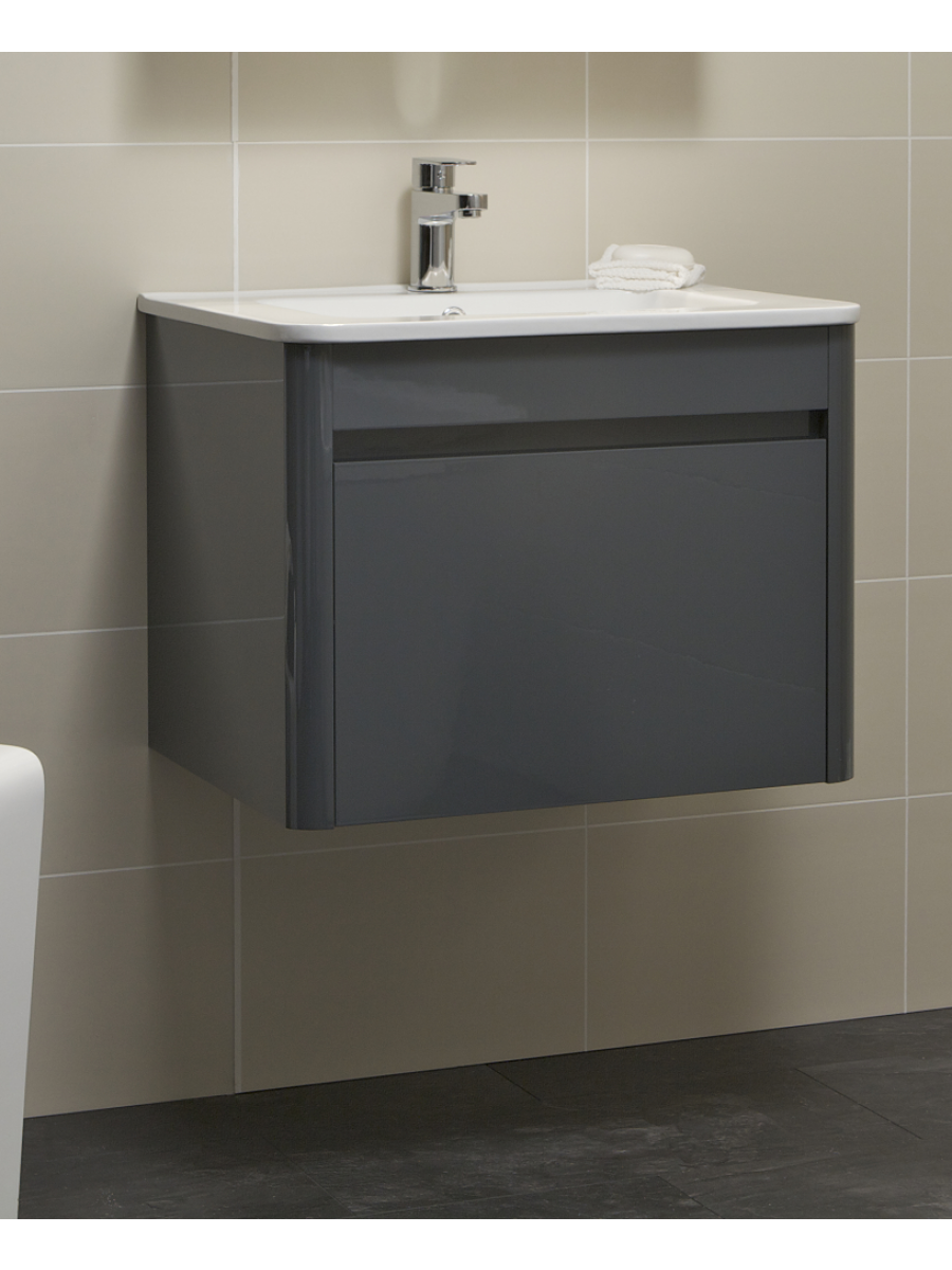 Diverta 1100mm Anthracite Grey Furniture Set With Ceramic Basin Dale Bathrooms
