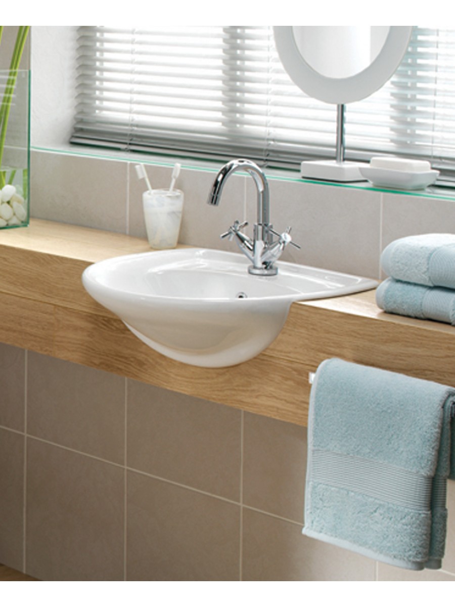 Semi Recessed Bathroom Sink Hom Decor