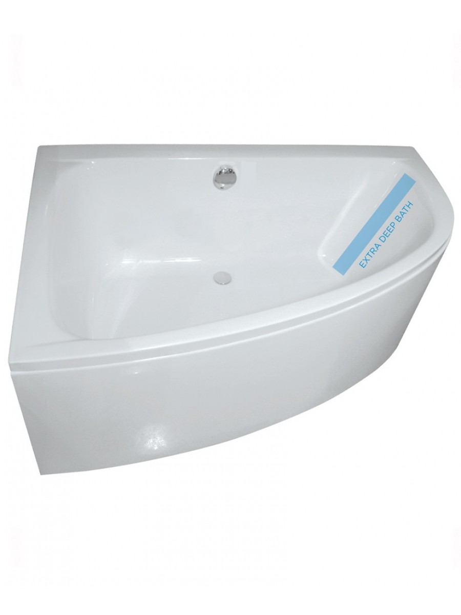 Corner Baths Mayfair 1500 X 1000mm Offset Bath Left Hand Bath And Shower 40 Years In Bathrooms
