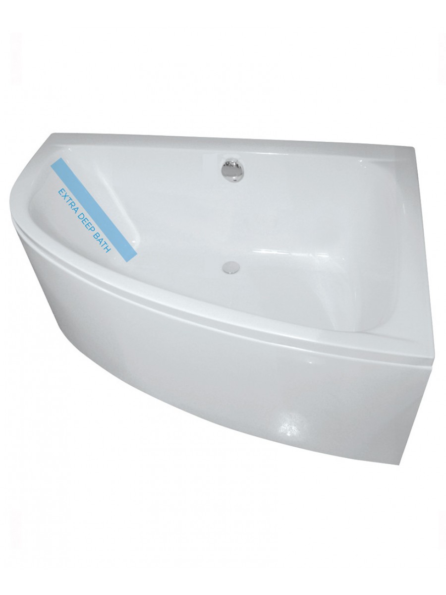 Mayfair 1500 x 1000mm Offset Corner Bath Right Hand & Bath Panel