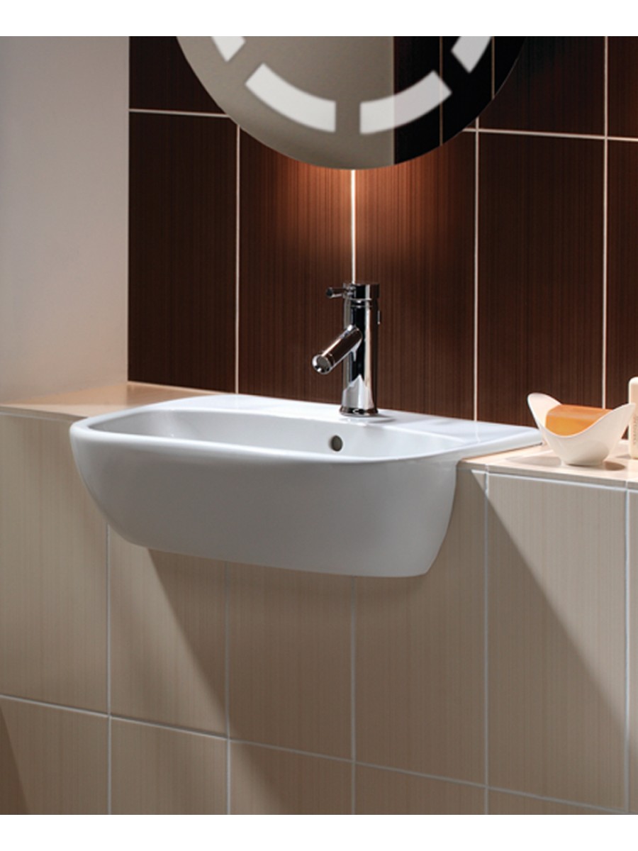 Twyford Moda 55cm Semi Recessed Basin