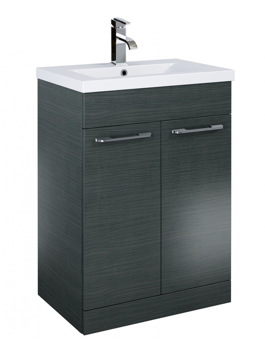Slimline Bathroom Vanity Unit - Duo 500mm Slimline Cloakroom Vanity ...
