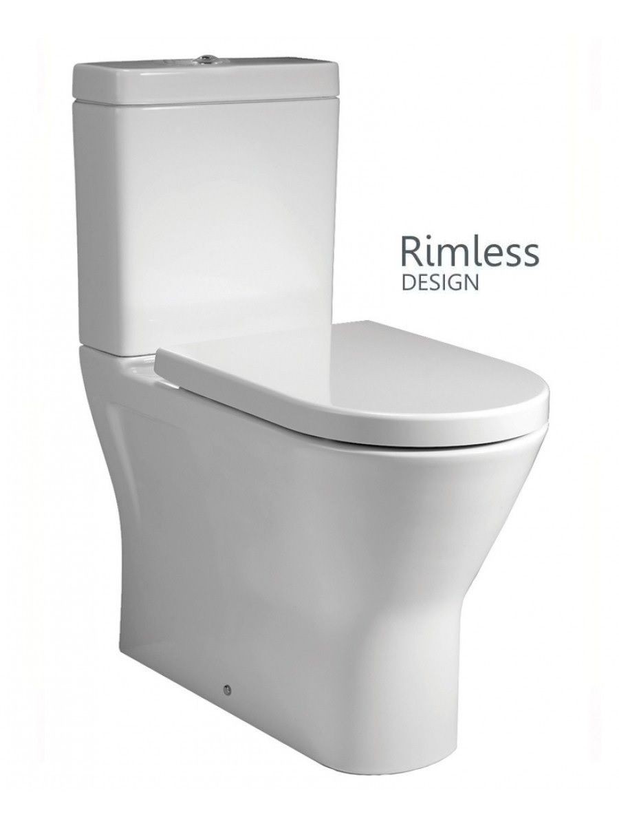 rimless corner toilet