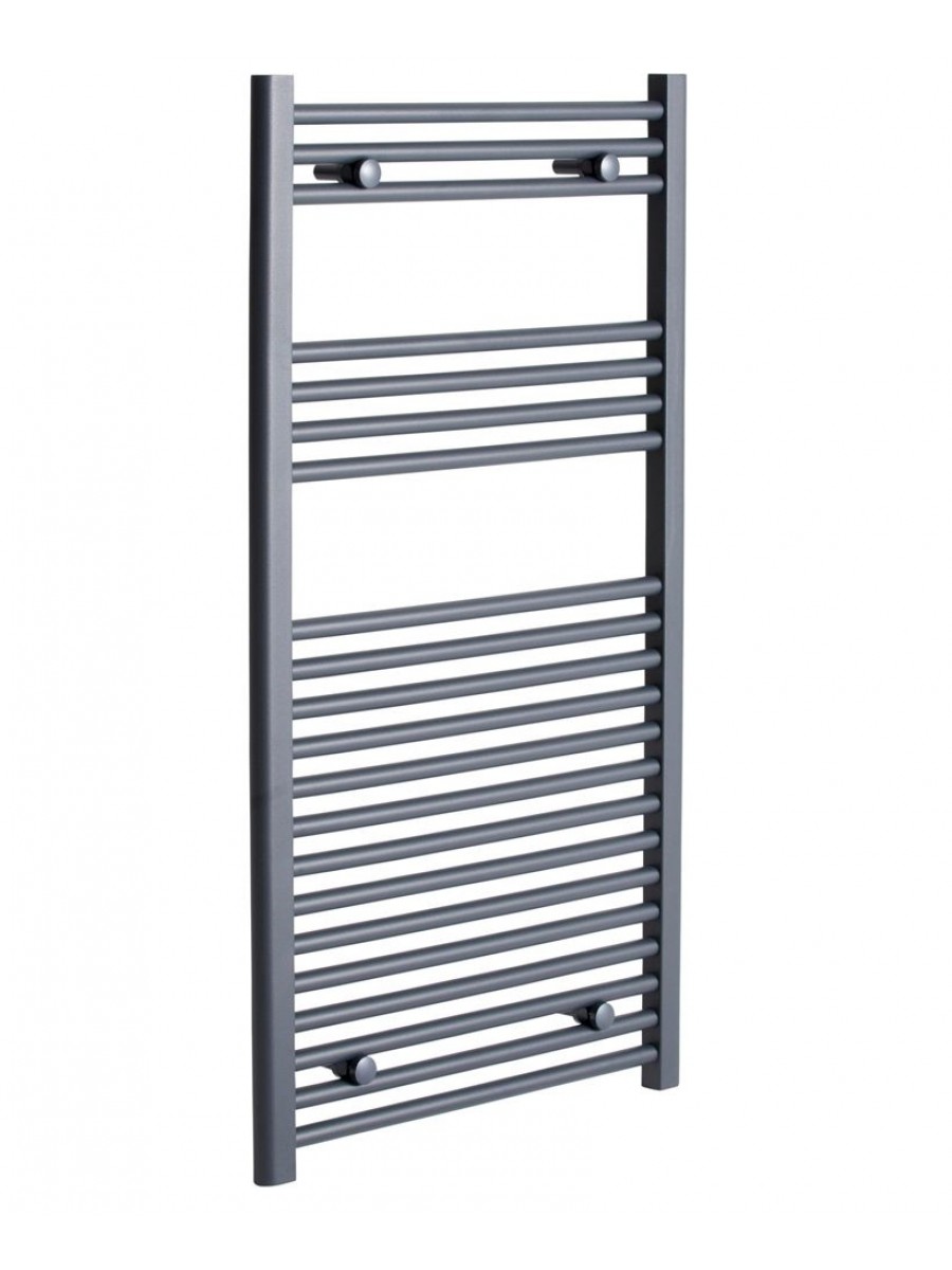 Straight 1200x600 Heated Towel Rail Anthracite