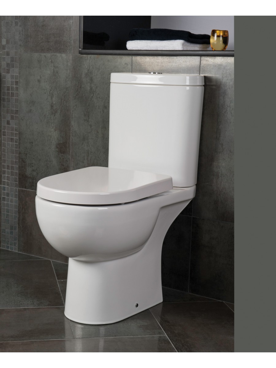 RAK Tonique Close Coupled Toilet & Soft Close Seat - Comfort Height