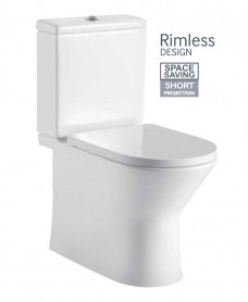 E Saver Toilets For Small Bathroom Es Bath Shower Alison Fully Shrouded Close D Rimless Wc With Quick Release Slim Soft Closing Seat