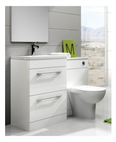 Ed Combination Bathroom Furniture Built In Uk Carla White Slimline 50cm Combination Unit 2 Drawer 1120mm With Toilet