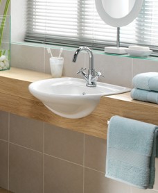Twyford Galerie Semi Recessed 56cm Basin
