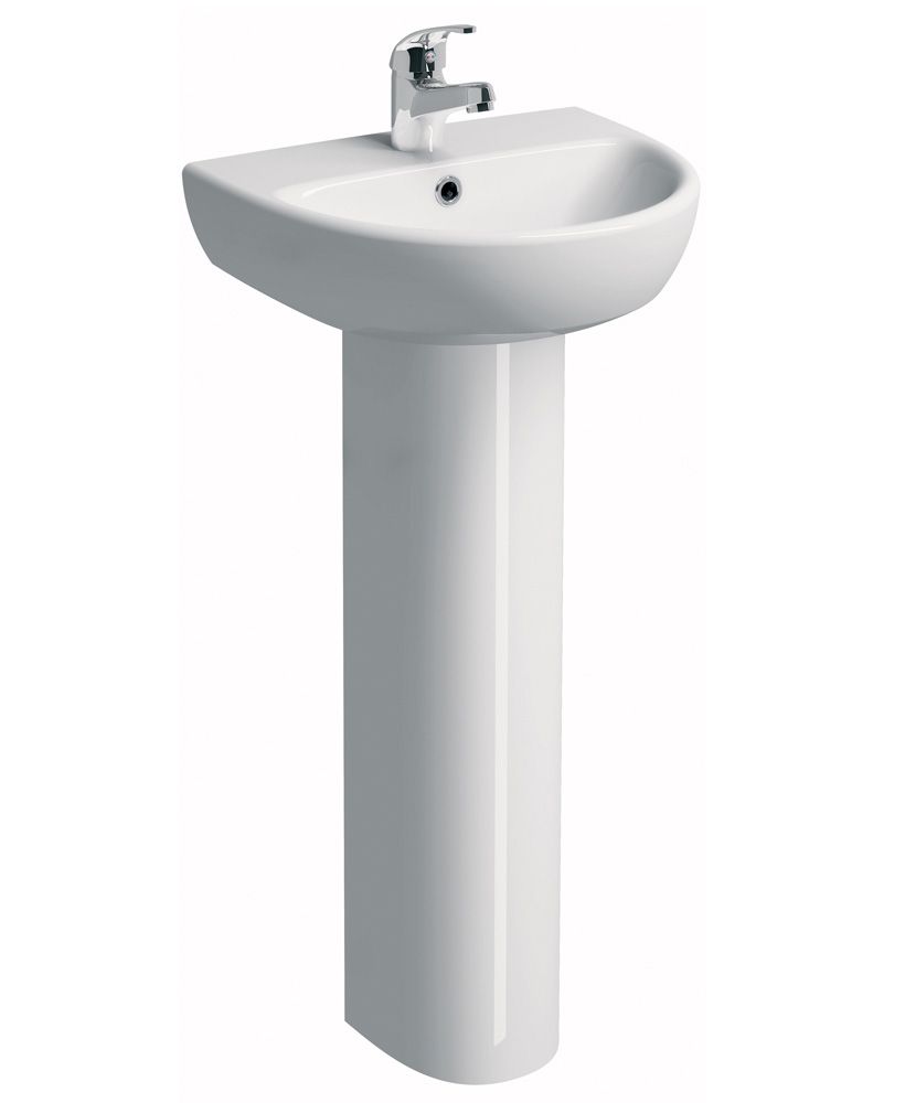 Twyford E100 Round 450 Basin & Pedestal