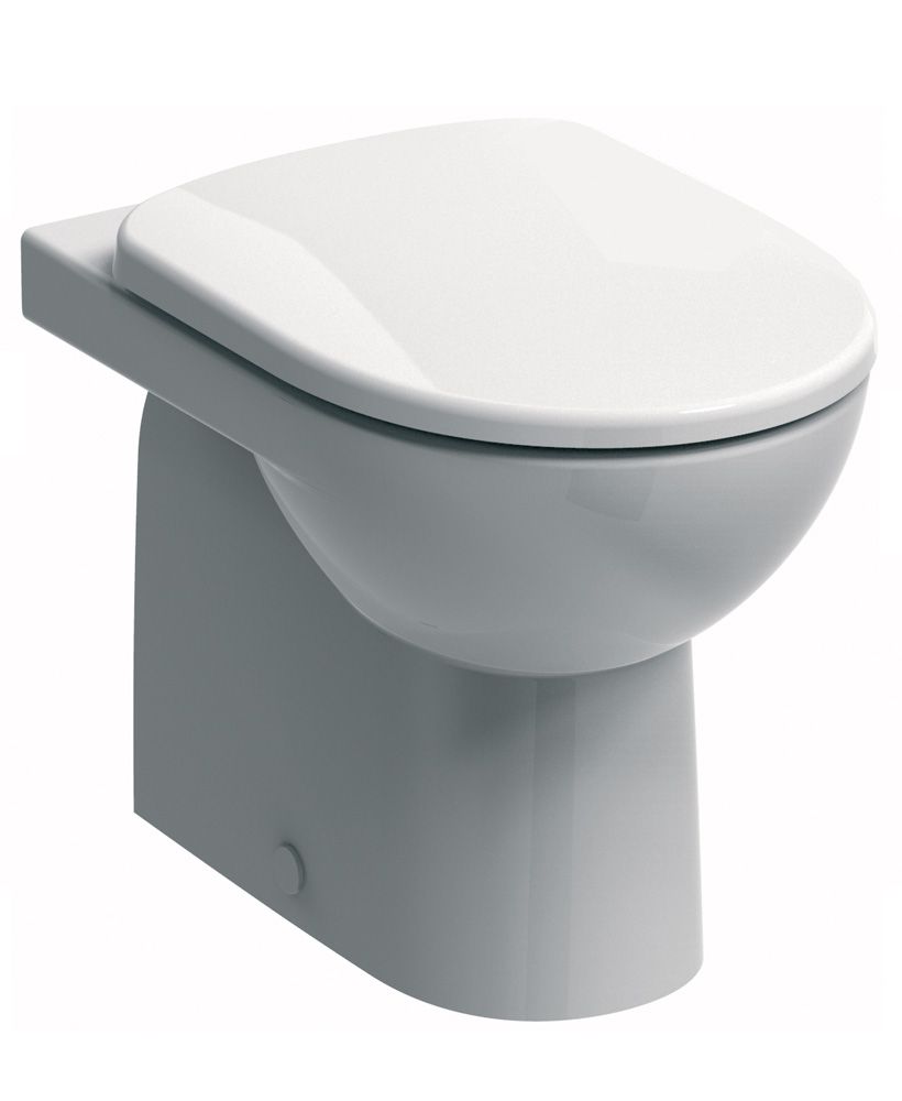 Twyford E100 Round Back To Wall Toilet & Soft Close Seat