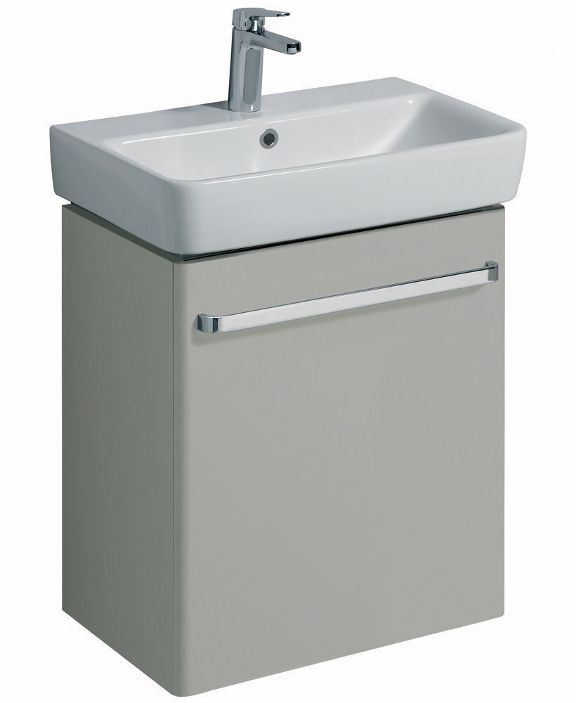 E200 600 Grey Vanity Unit Wall Hung