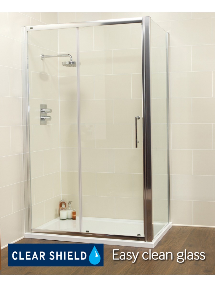 1400 X 800 Shower Enclosure Shower Enclosures & Trays Kyra Range 1400 x 800 sliding shower door