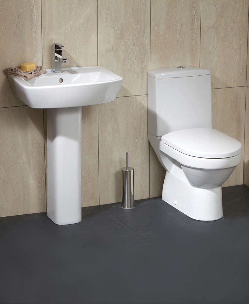 Roma Toilet and Wash Basin Set