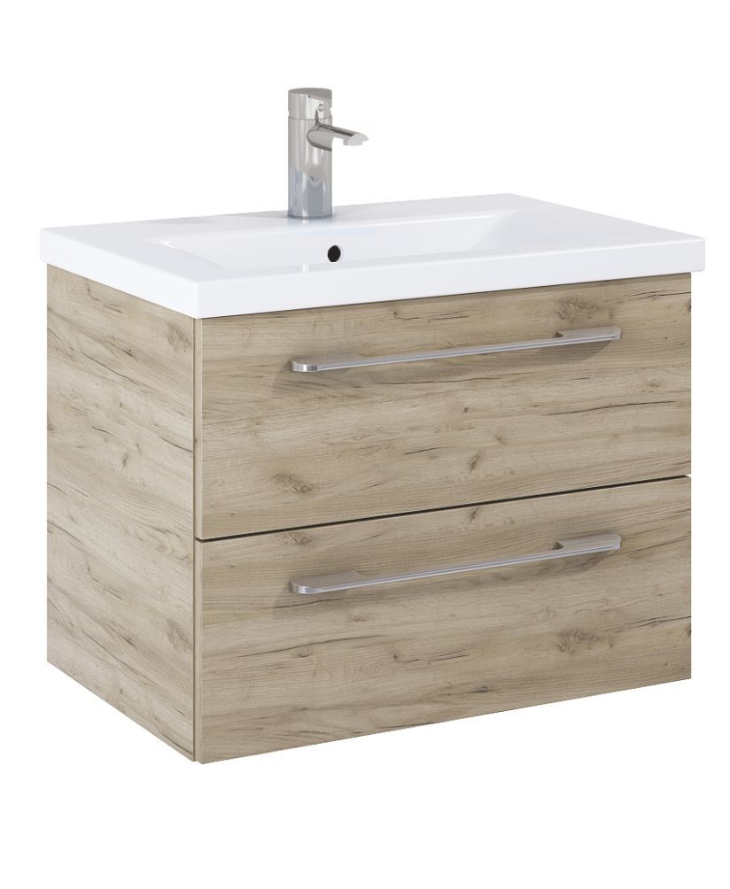 Soho Plus 60cm Craft Oak Vanity Unit with Basin