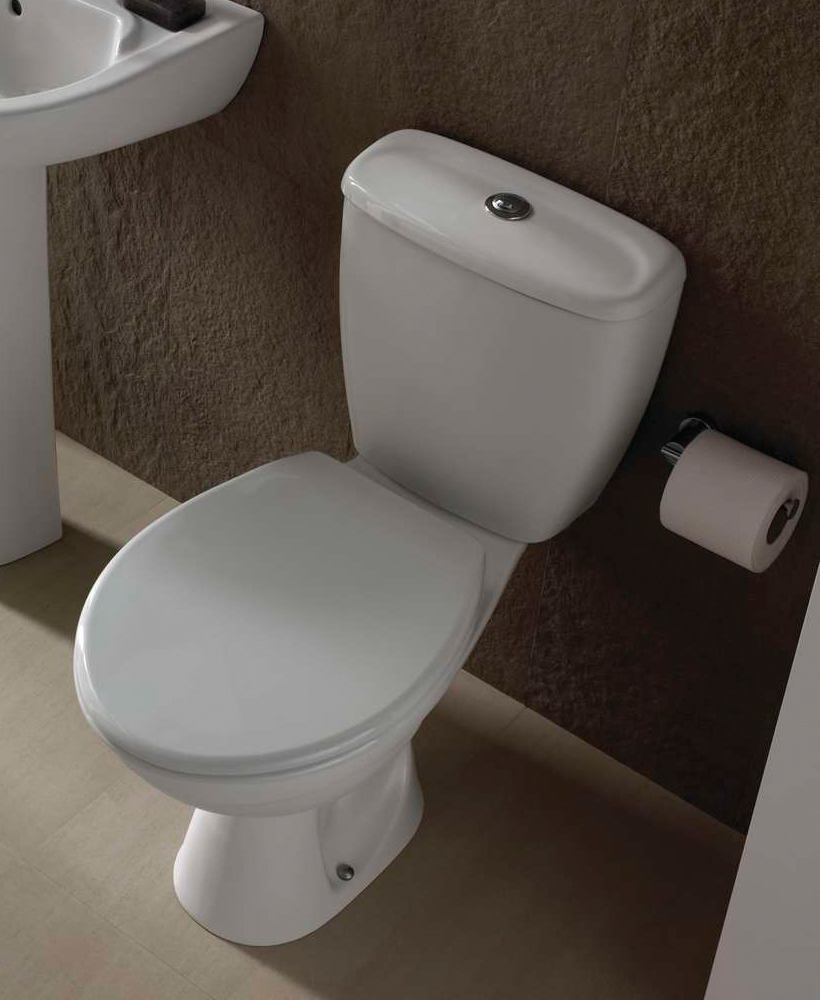 Option Close Coupled Toilet & Seat OT1148+OT2396+HARCORWH