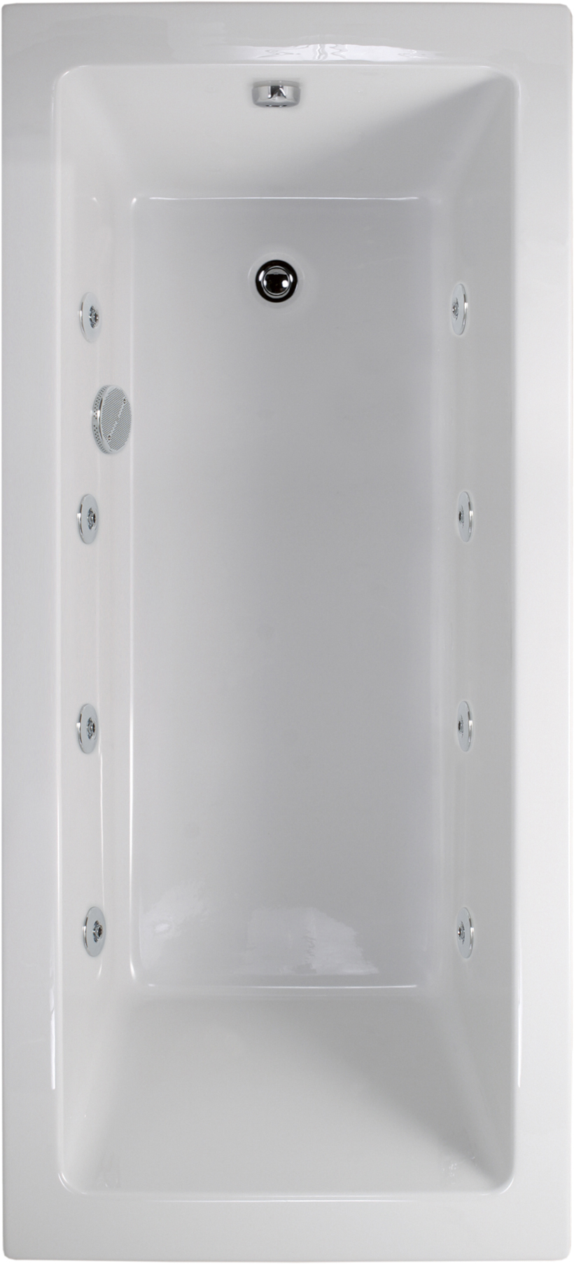 Extra Deep Baths Duo 1700x750 Single Ended 8 Jet Whirlpool Bath