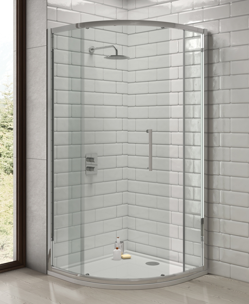 Rival 8mm 1200 x 900 Offset Quadrant Single Door Shower Enclosure